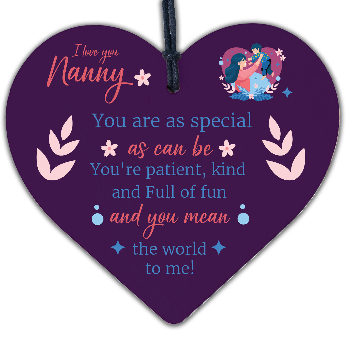 Nanny Gift For Mothers Day Novelty Heart Gift For Nanny Mother's Day Birthday