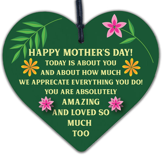 Mothers Day Gift For Mum Engraved Heart Special Mum Quote Thank You Gift For Her