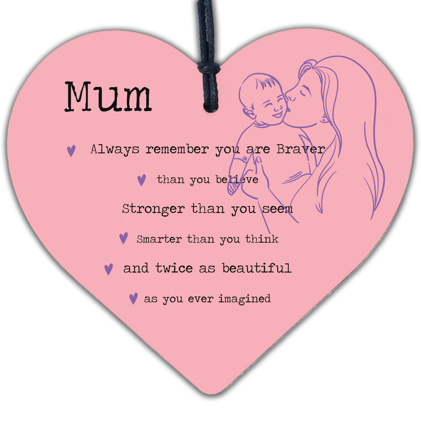 Braver Stronger Beautiful Gifts For Mum Mothers Day Gifts From Daughter