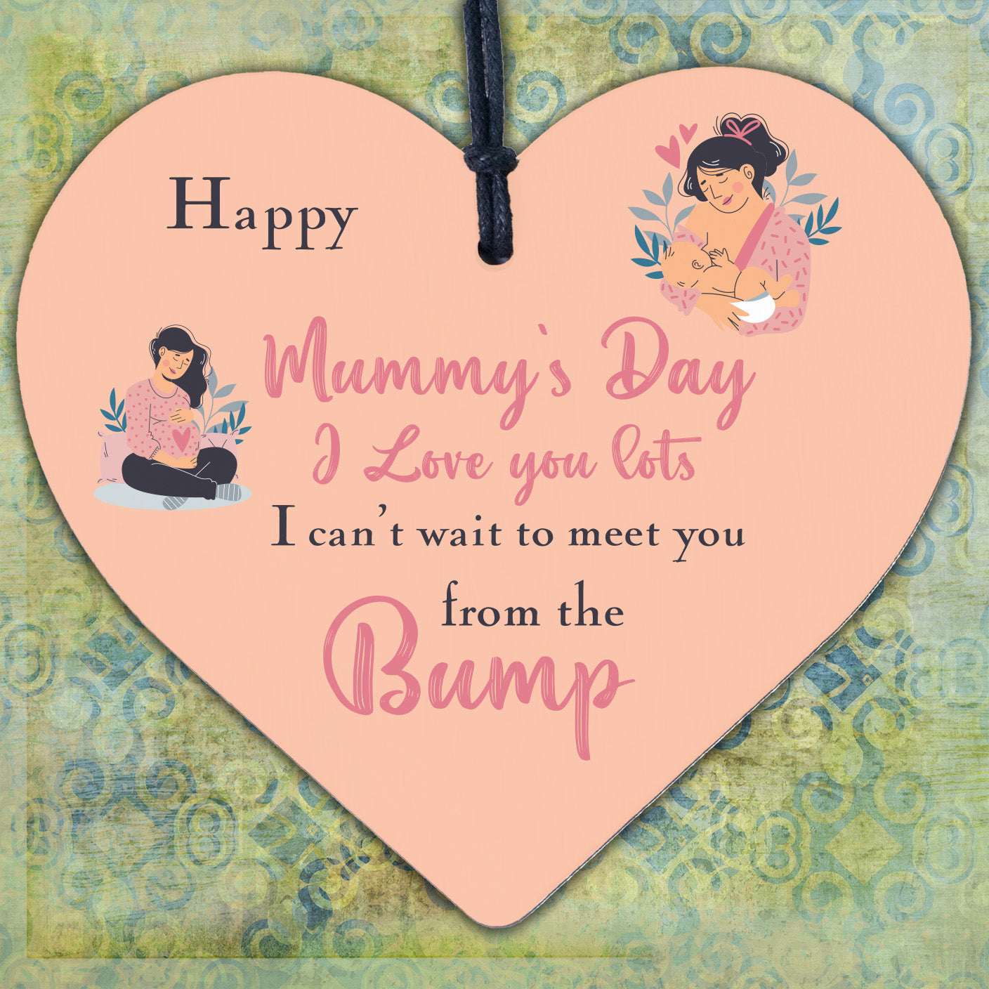 Mummy To Be Gifts From Bump Mothers Day Wooden Heart Mum Mummy Gifts