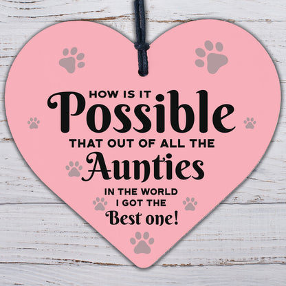 Auntie Gifts For Birthday Mothers Day Engraved Heart Thank You Gift For Her