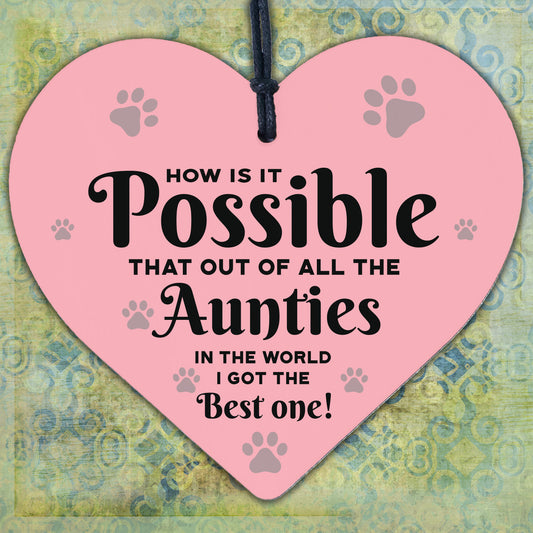 Auntie Gifts For Birthday Mothers Day Engraved Heart Thank You Gift For Her