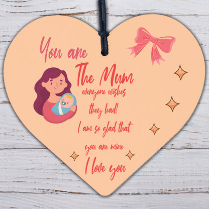 Mum Gift Engraved Heart Mothers Day Birthday Gift For Her Gift For Mum Poem