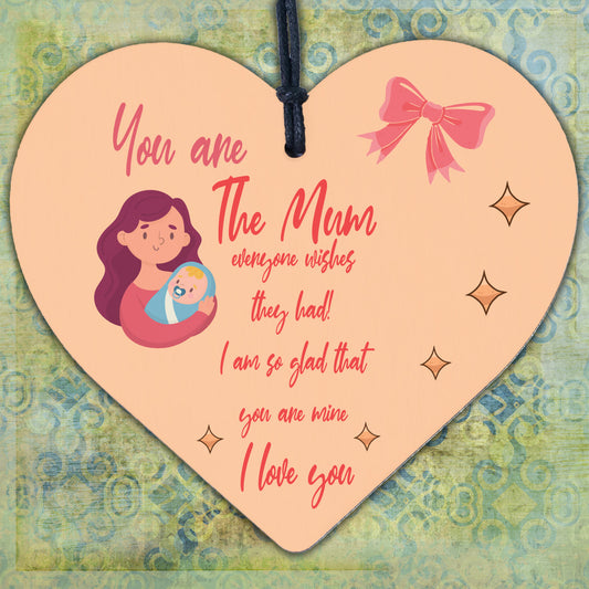 Mum Gift Engraved Heart Mothers Day Birthday Gift For Her Gift For Mum Poem