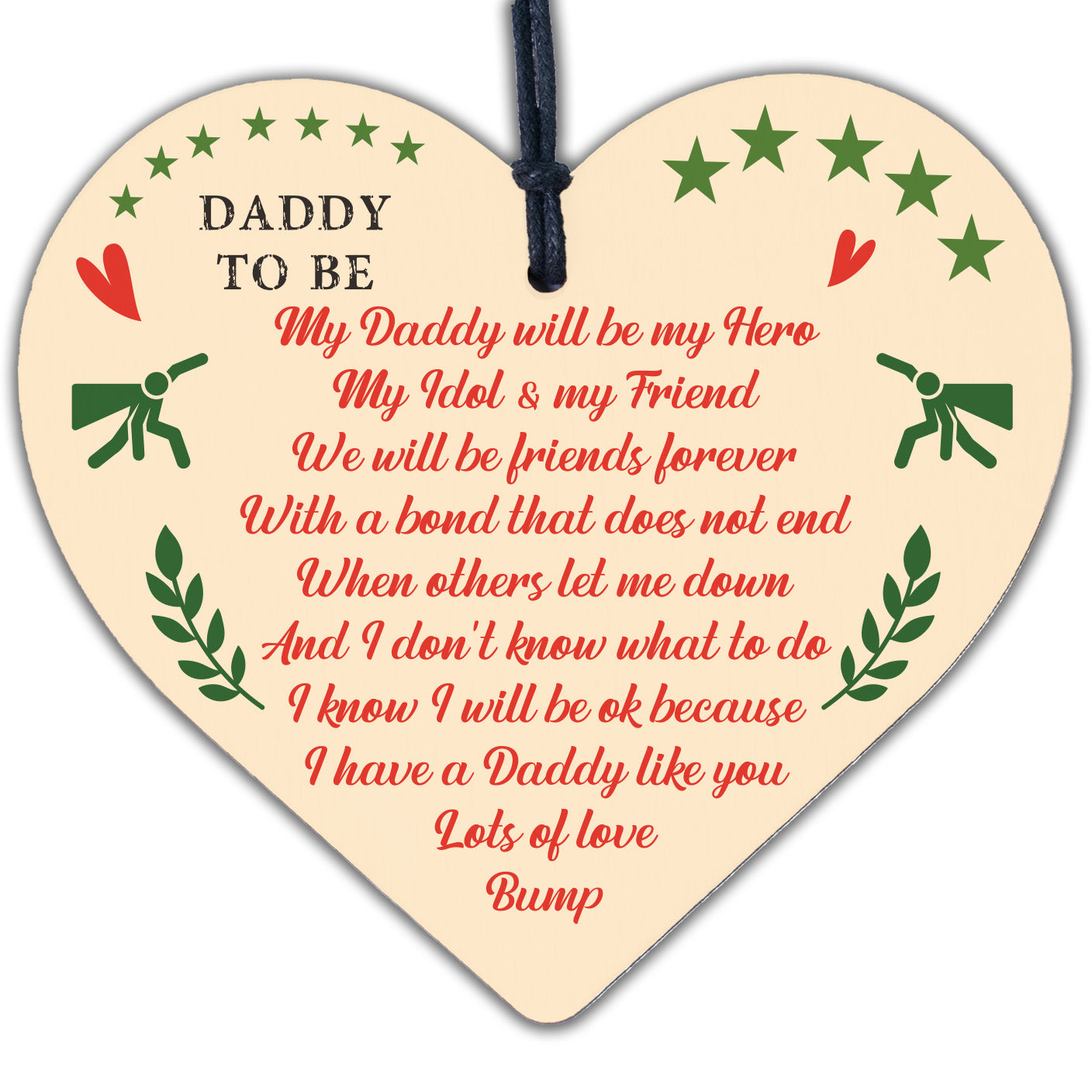 Best Daddy Gifts Heart Daddy To Be Birthday Cards Baby Shower Gifts From Bump