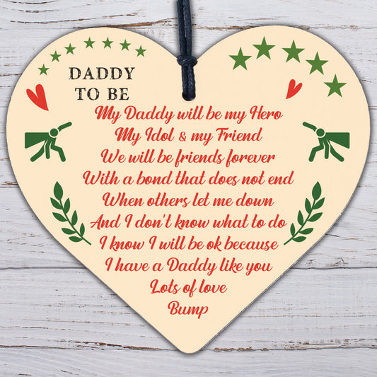 Best Daddy Gifts Heart Daddy To Be Birthday Cards Baby Shower Gifts From Bump