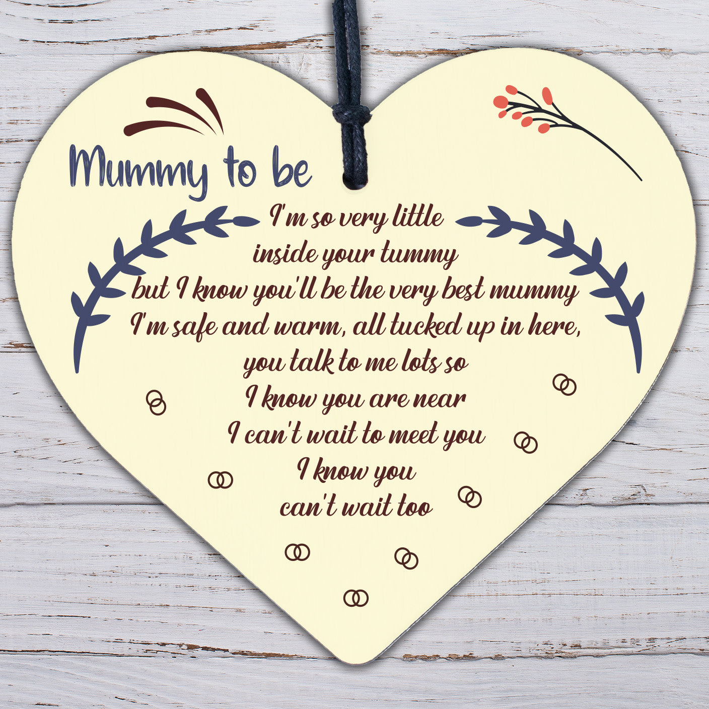 Mummy To Be Sign Baby Shower Mum Friendship Gift New Baby From Bump Present