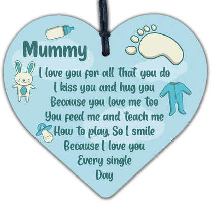 Mum Birthday Christmas Mummy To Be Wooden Heart From Bump Baby Gift Keepsake