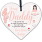 Handmade Wooden Heart From Bump Gifts Dad To Be Father Baby Son Daughter Card
