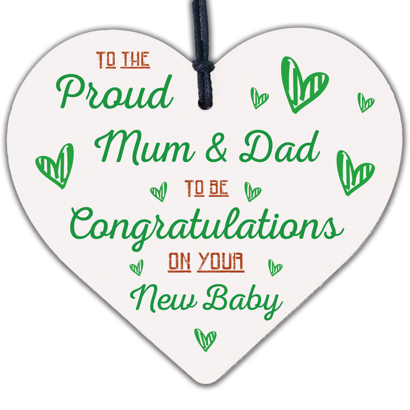 Mum &amp; Dad To Be Baby Shower Birth Gift Congratulations Mummy Daddy Bump Present