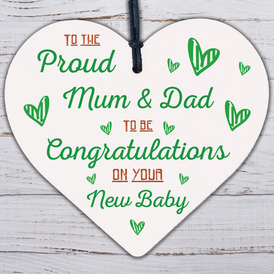 Mum &amp; Dad To Be Baby Shower Birth Gift Congratulations Mummy Daddy Bump Present