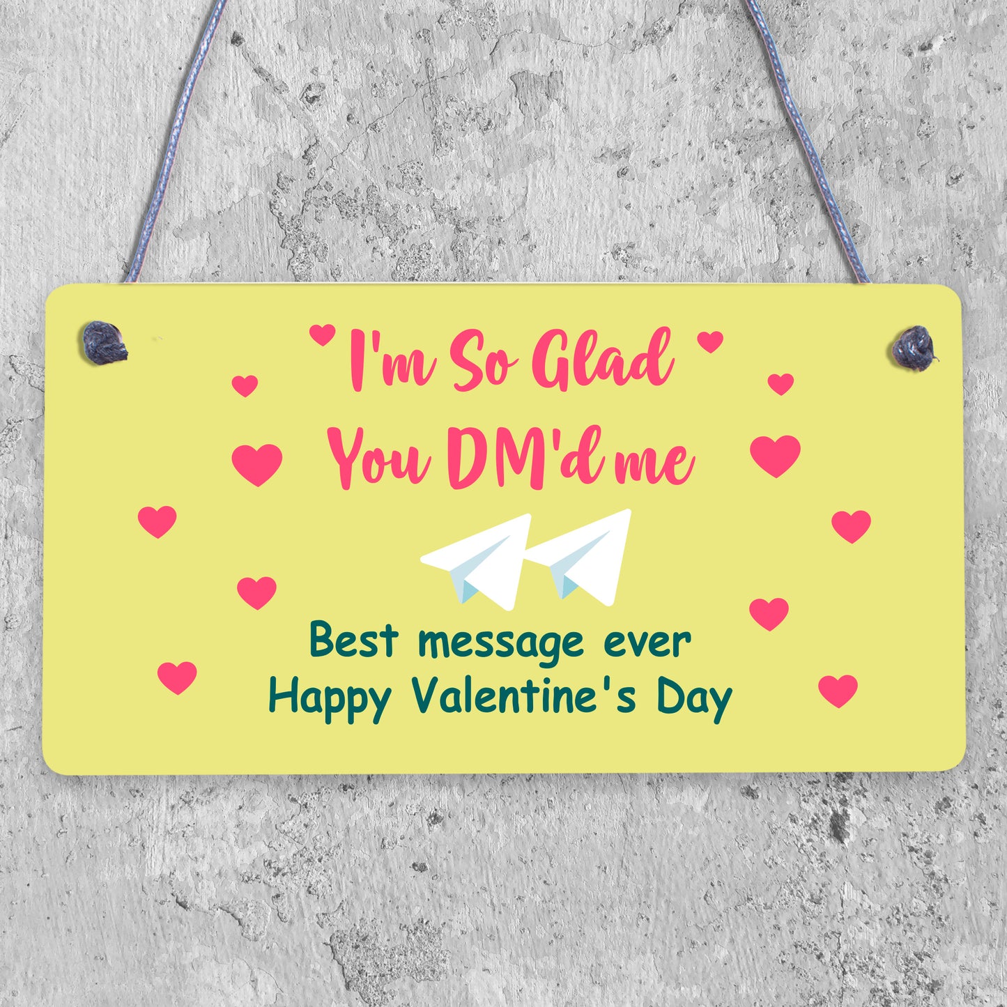 Valentines Day Gift For Him Her So Glad You Dmed Me FUNNY Joke Card