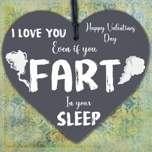 Funny Rude Valentines Gift For Him Her Heart FART Husband Wife Boyfriend Gift