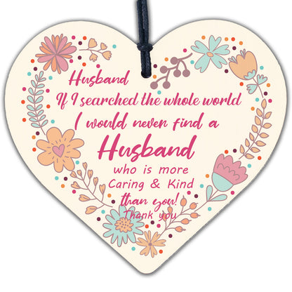 Husband Birthday Gifts From Wife Wood Heart Anniversary Valentines Gift For Him