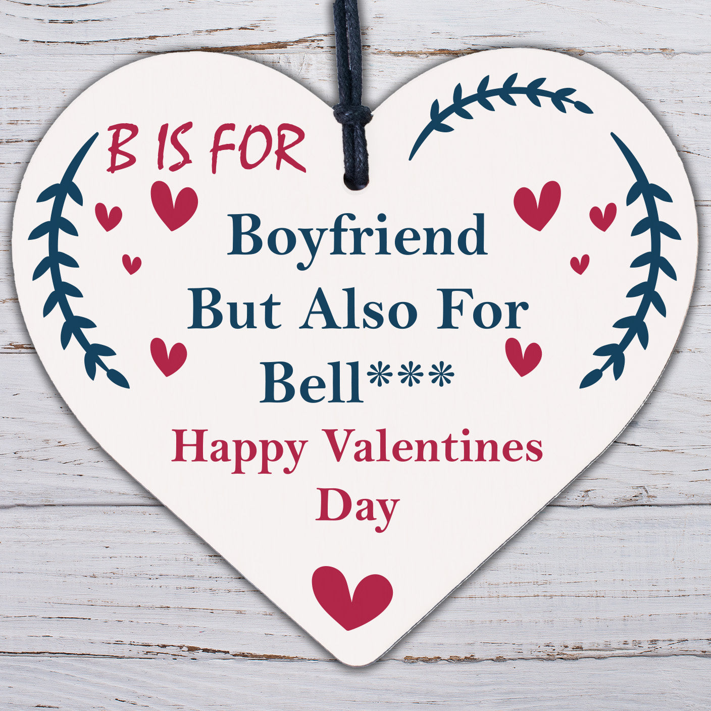 Funny Valentines Day Heart Gift For Boyfriend Rude Novelty Gift For Him Men