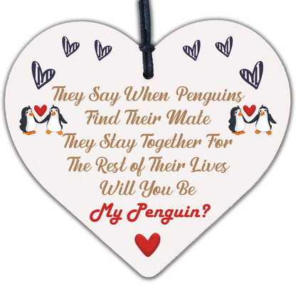 Penguin Couple Gift Valentines Day Gift For Him Her Girlfriend Boyfriend Wife