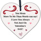 Engraved Valentines Day Gifts For Him Her Novelty Heart Plaque Gift For Partner