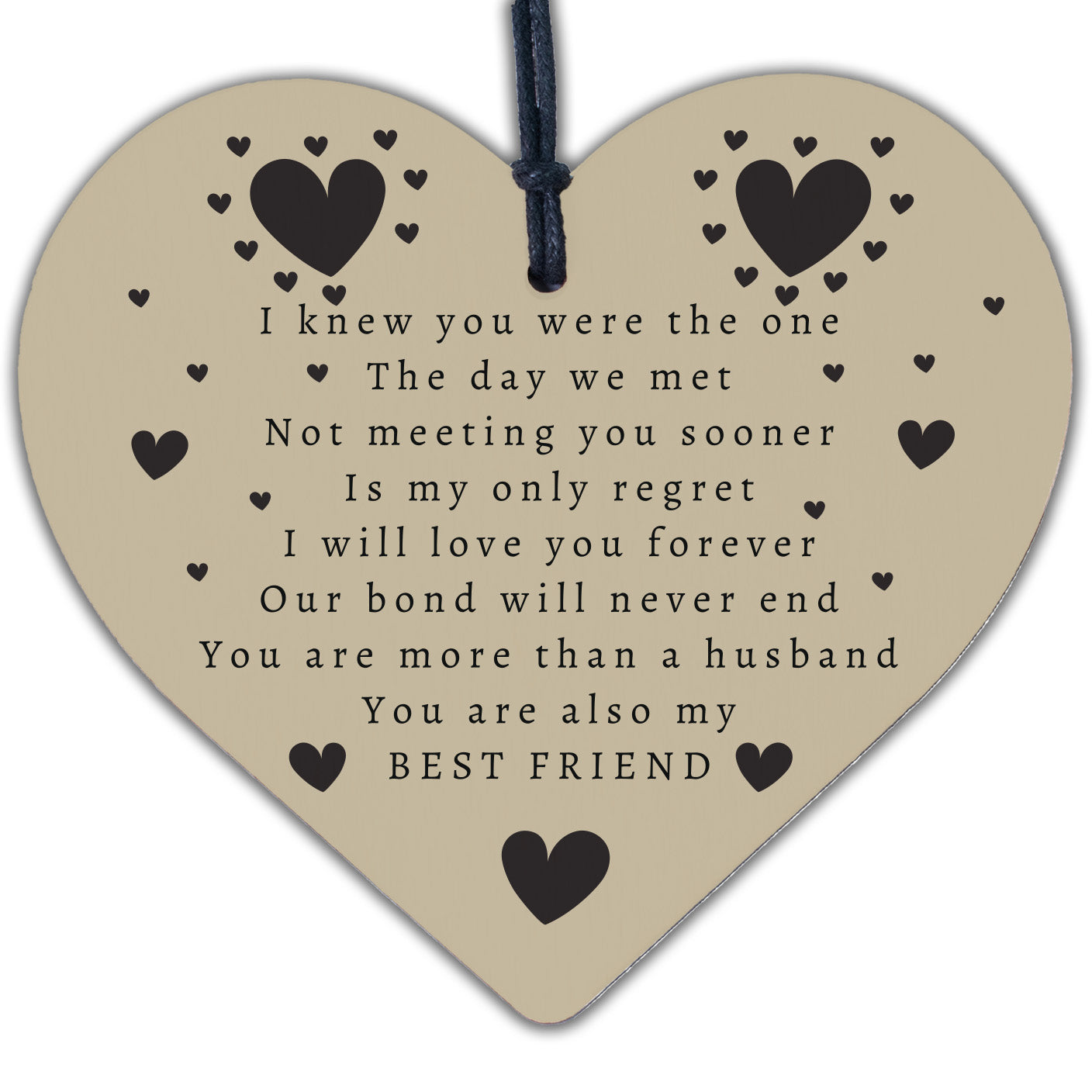 Anniversary Gift For Husband or Wife Valentines Gift For Him Her Wooden Heart