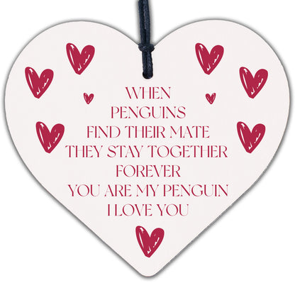 Penguin Couple Gift For Valentines Anniversary Boyfriend Girlfriend Wife Husband