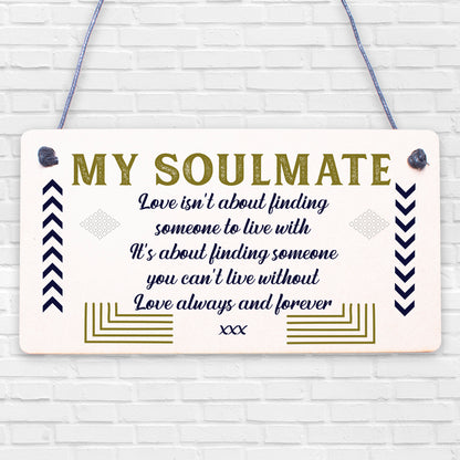 My Soulmate Gift Anniversary Gift For Him Her Husband Wife Birthday Xmas Gift