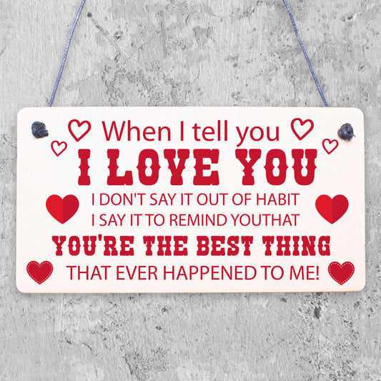 Love You Gift For Boyfriend Husband Wallet Insert Anniversary Christmas Gift