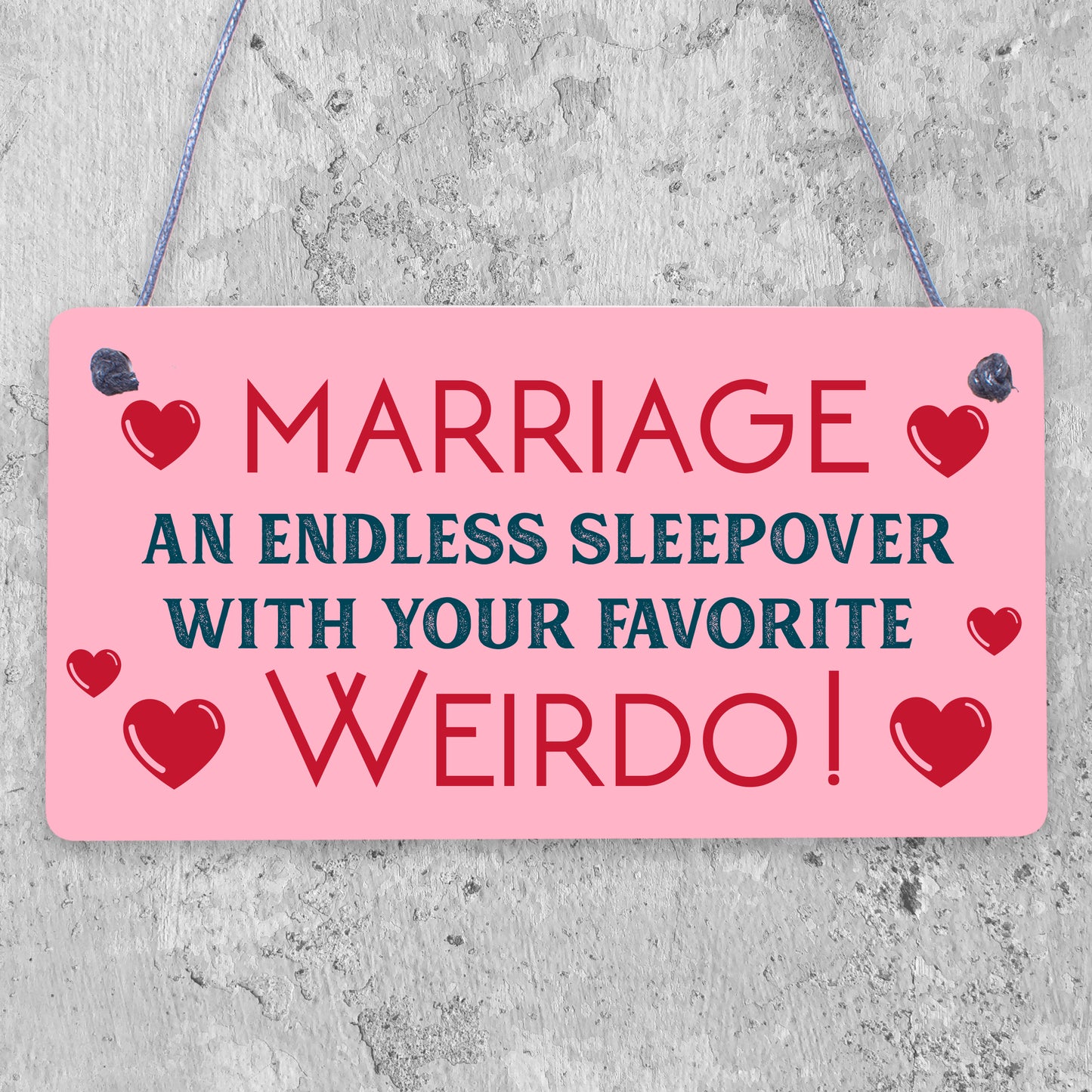 Wedding Anniversary Gift Marriage Sign Funny Gift For Husband Wife Him Her