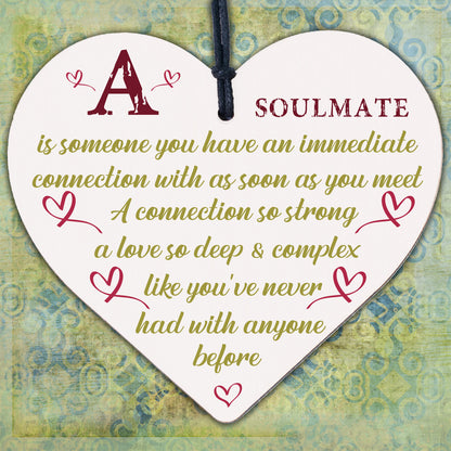 Soulmate Gifts Anniversary Gift For Husband Wife Boyfriend Girlfriend Heart Sign