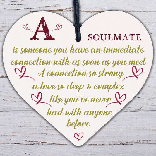 Soulmate Gifts Anniversary Gift For Husband Wife Boyfriend Girlfriend Heart Sign