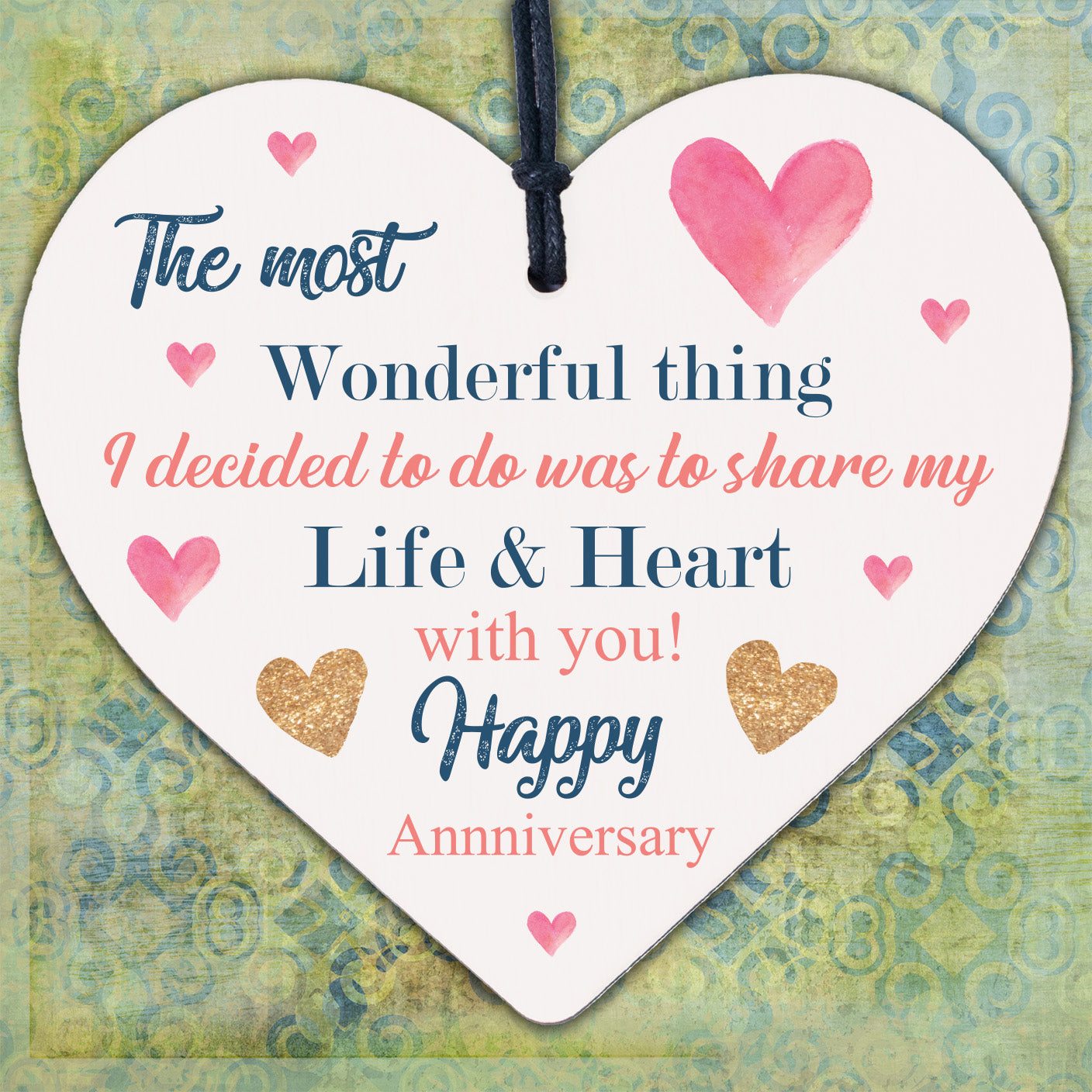 Gifts For Her Wedding Anniversary Card Gifts For Wife Heart Husband Card For Him