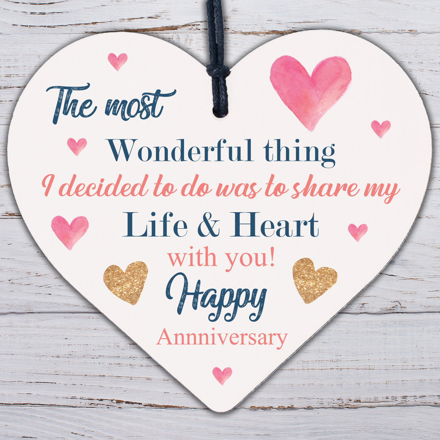 Gifts For Her Wedding Anniversary Card Gifts For Wife Heart Husband Card For Him