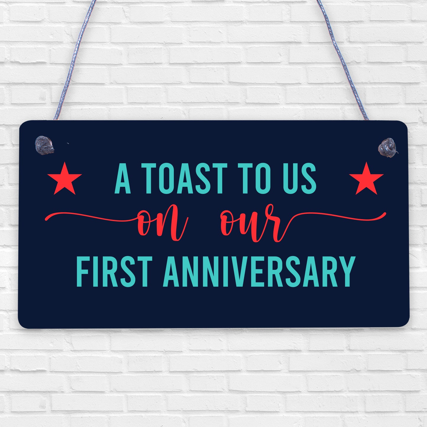 Funny Joke Anniversary hanging plaque For Him Her First Anniversary Gifts Keepsake Plaque