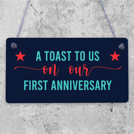 Funny Joke Anniversary hanging plaque For Him Her First Anniversary Gifts Keepsake Plaque