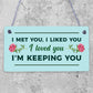 Funny ANNIVERSARY Gift 1st Anniversary hanging plaque Plaque Gift For Girlfriend Boyfriend