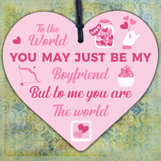 Boyfriend Birthday Christmas Card Gifts Wooden Heart Anniversary Soulmate Gifts