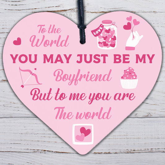 Boyfriend Birthday Christmas Card Gifts Wooden Heart Anniversary Soulmate Gifts