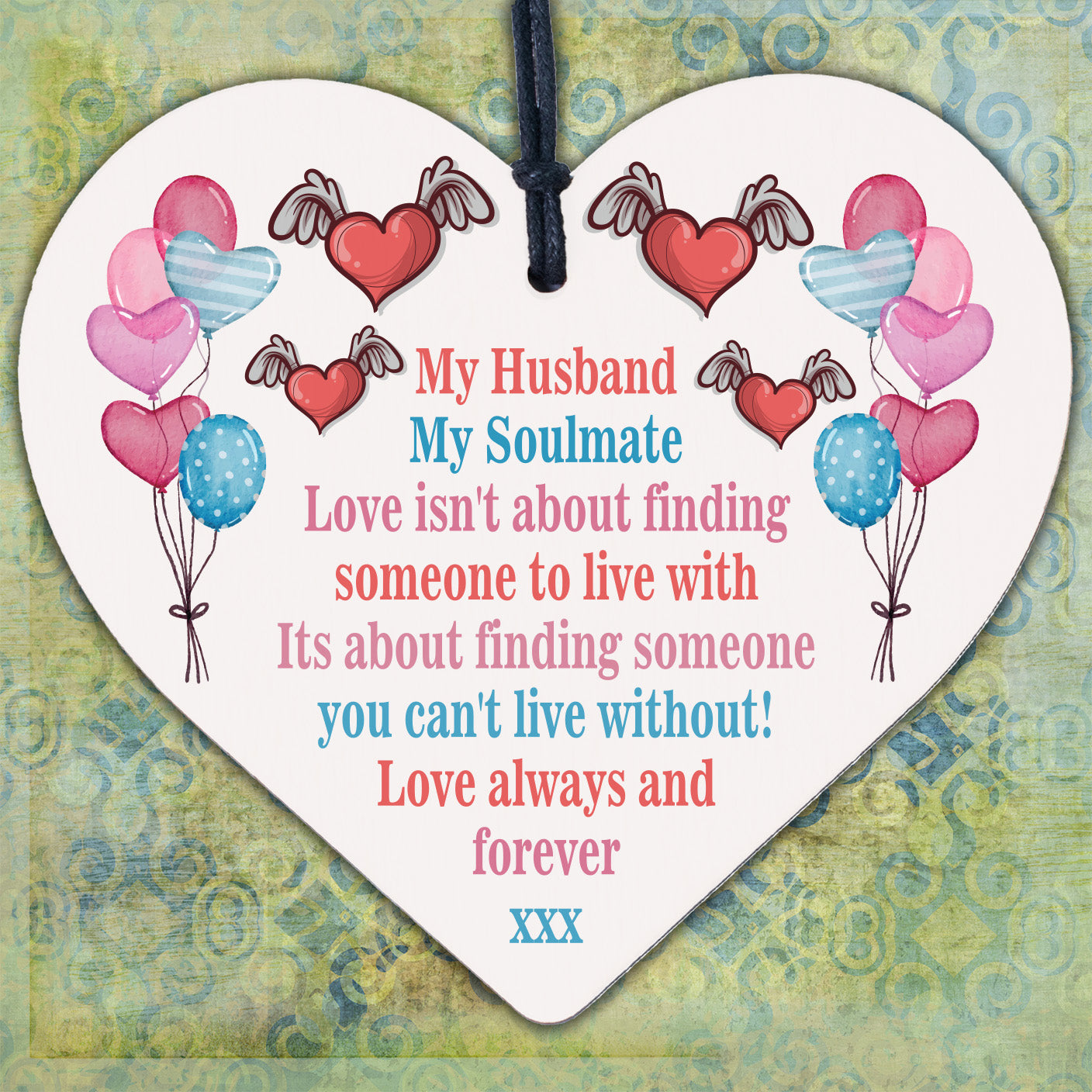 Soulmate Gift For Husband Heart Anniversary Gift For Husband Love Gift For Him