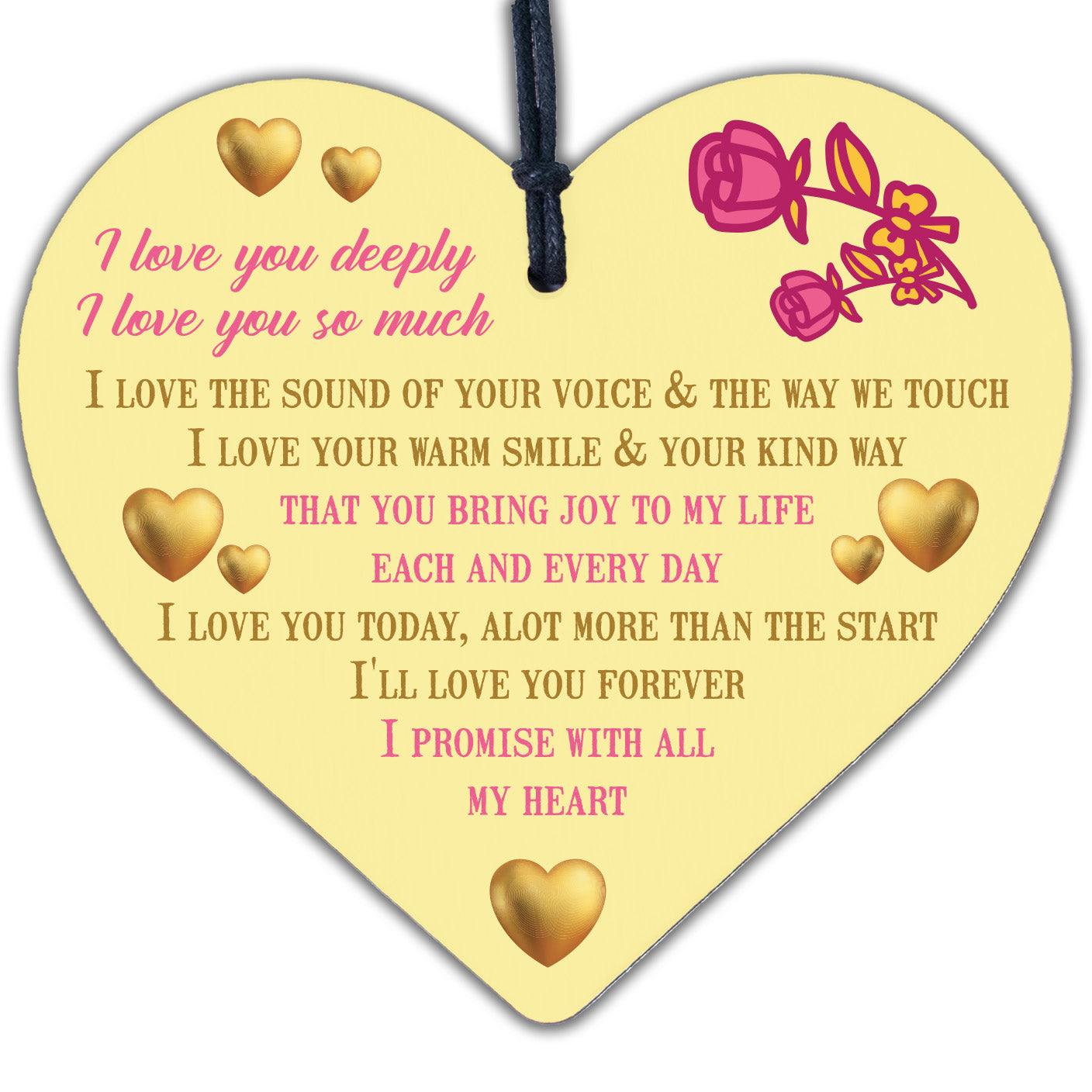 Love Sign Wooden Heart Birthday Anniversary Gift For Him For Her Soulmate Gift