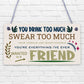 Funny Best Friend Friendship Sign Drink Too Much Alcohol Gin Vodka Birthday Gift