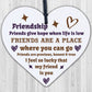 Handmade Friendship Sign Best Friend Plaque Wooden Heart Thank You Birthday Gift