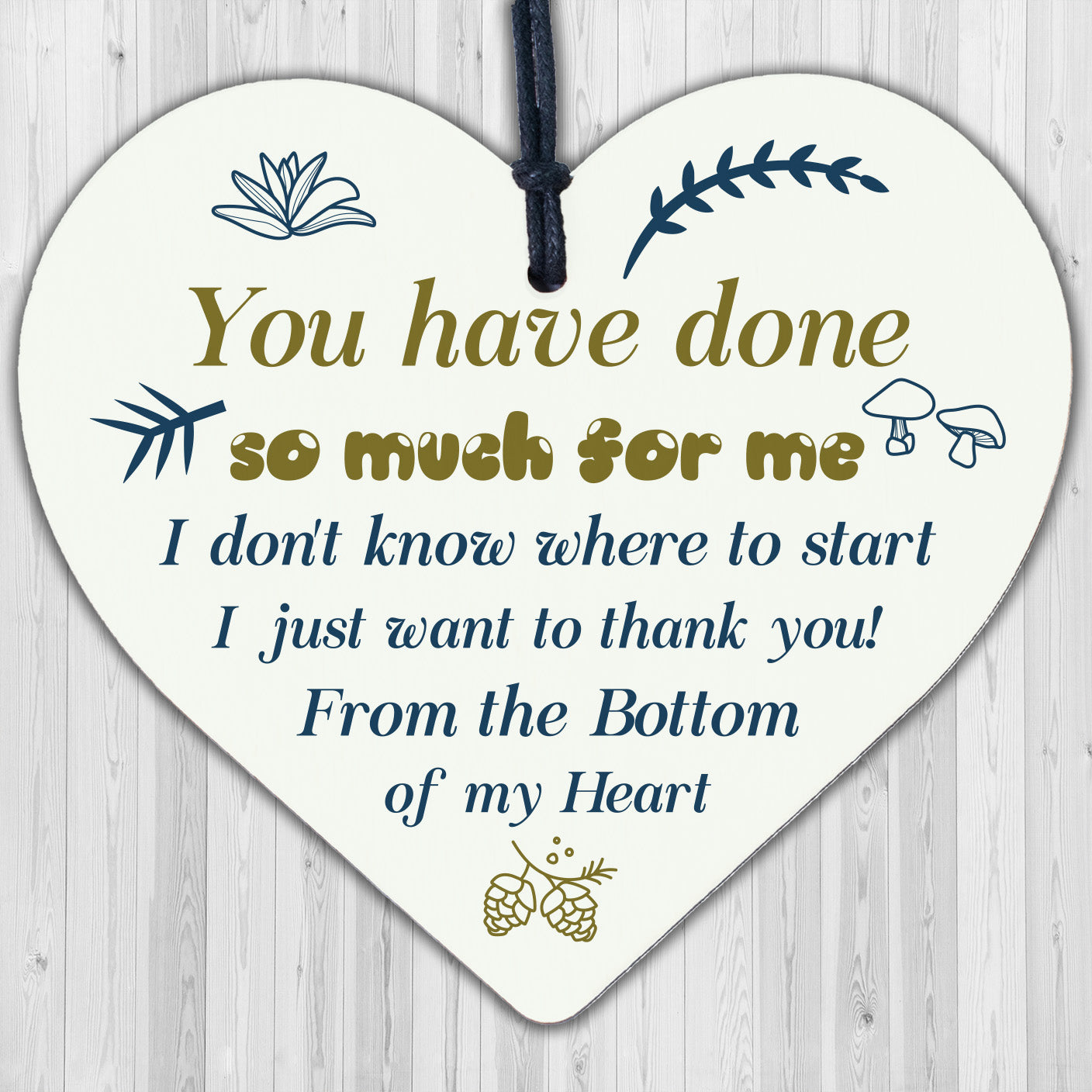 Thank You Friendship Gift Wooden Heart Best Friend Plaque Gift For Her Keepsake