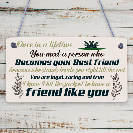 BEST FRIEND Birthday Christmas Gifts Friendship Plaque Keepsake Gift THANK YOU