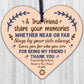 Friendship Gift Handmade Wooden Heart Plaque Best Friend Sign Birthday Thank You