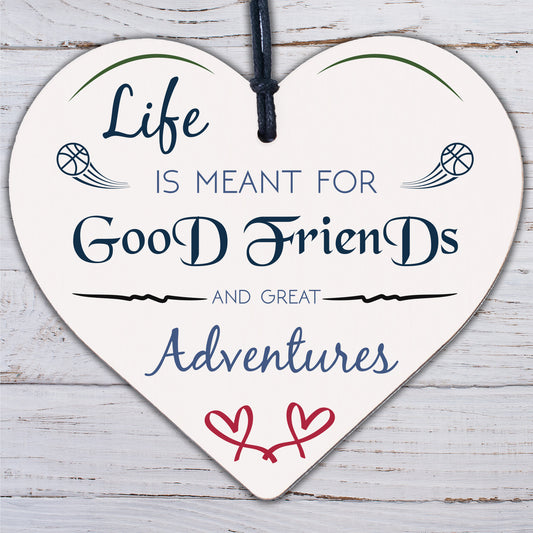 Handmade Best Friend Friendship Sign Plaque Chic Wood Heart Thank You Love Gift