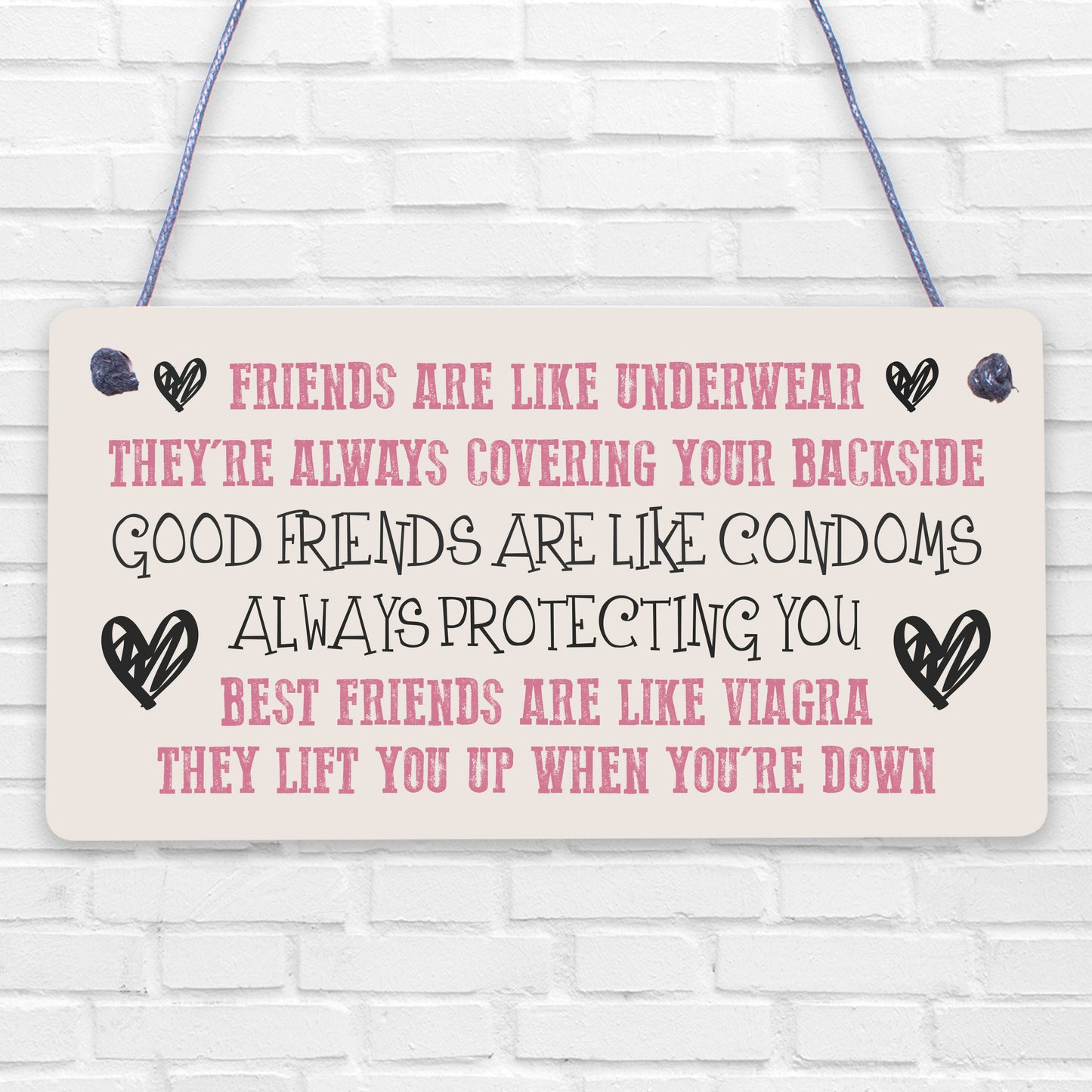 FUNNY Best Friend Gift Best Friend Sign Friendship Gift Thank You Birthday Gift