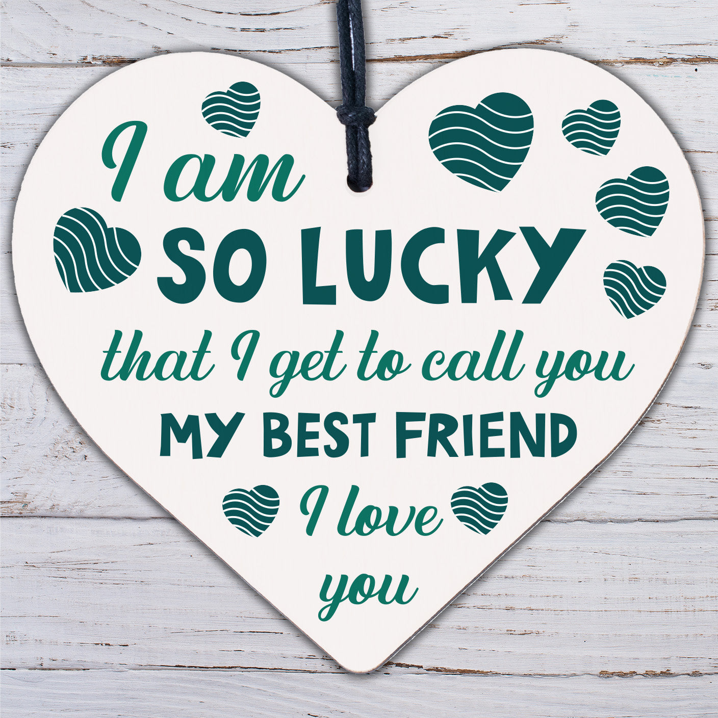 Thank You Best FRIEND Gifts Wood Heart Christmas Friendship Gift Birthday Plaque