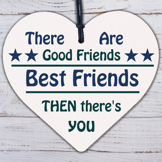 Christmas Gift For Best FRIEND Wood Heart Funny Friendship Gift Birthday Plaque