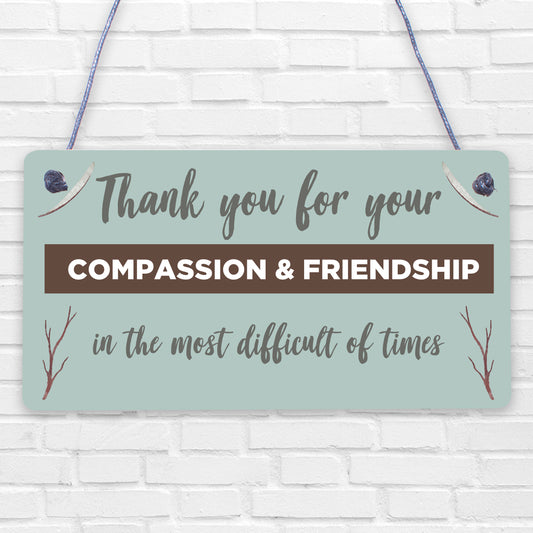 Thank You Friendship Gift Best Friend Sign Birthday Christmas Keepsake Plaque