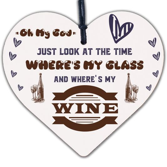 Where's My Wine Funny Alcohol Gift Home Bar Plaque Pub Friends Best Friend Signs