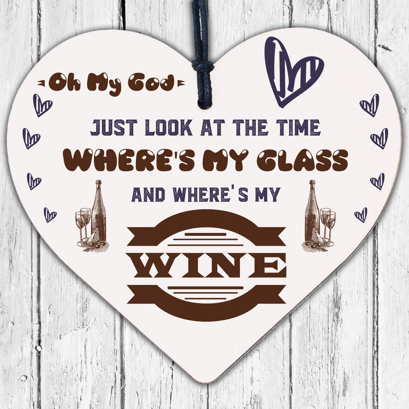 Where's My Wine Funny Alcohol Gift Home Bar Plaque Pub Friends Best Friend Signs