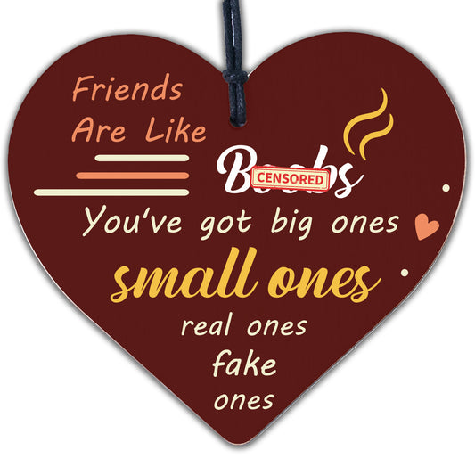 Friendship Gifts Best Friend Gift Wooden Heart Sign Birthday Christmas THANK YOU